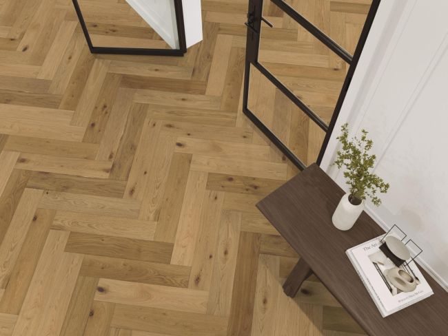 Beverly Hills visgraat rustiek dubbel gerookt naturel 4103