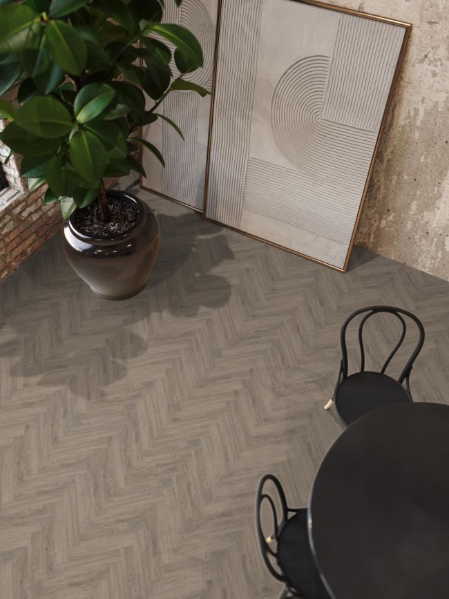 YUP herringbone click SRC smoky
