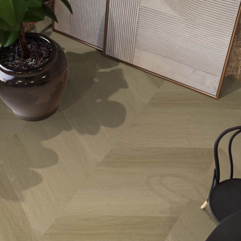 YUP Fulham chevron dryback warm oak
