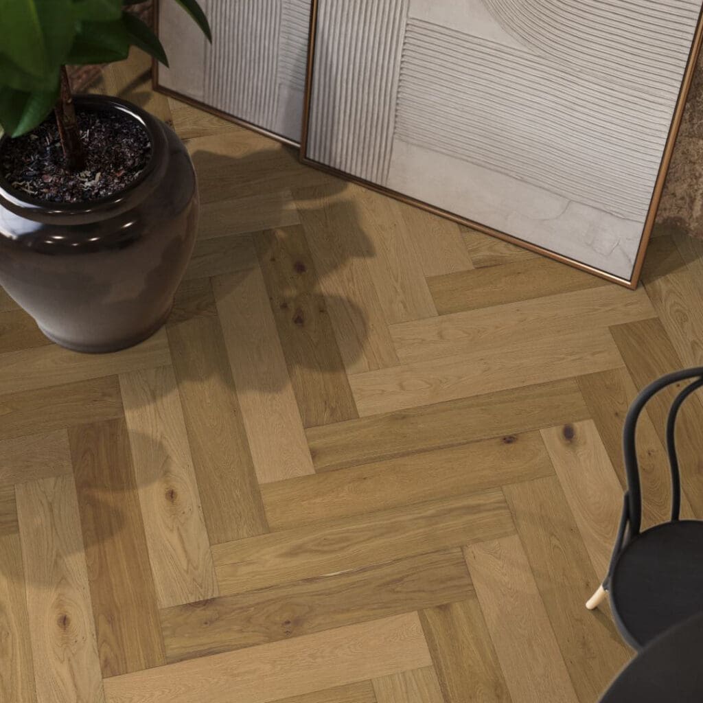 Beverly Hills visgraat rustiek dubbel gerookt naturel 4103