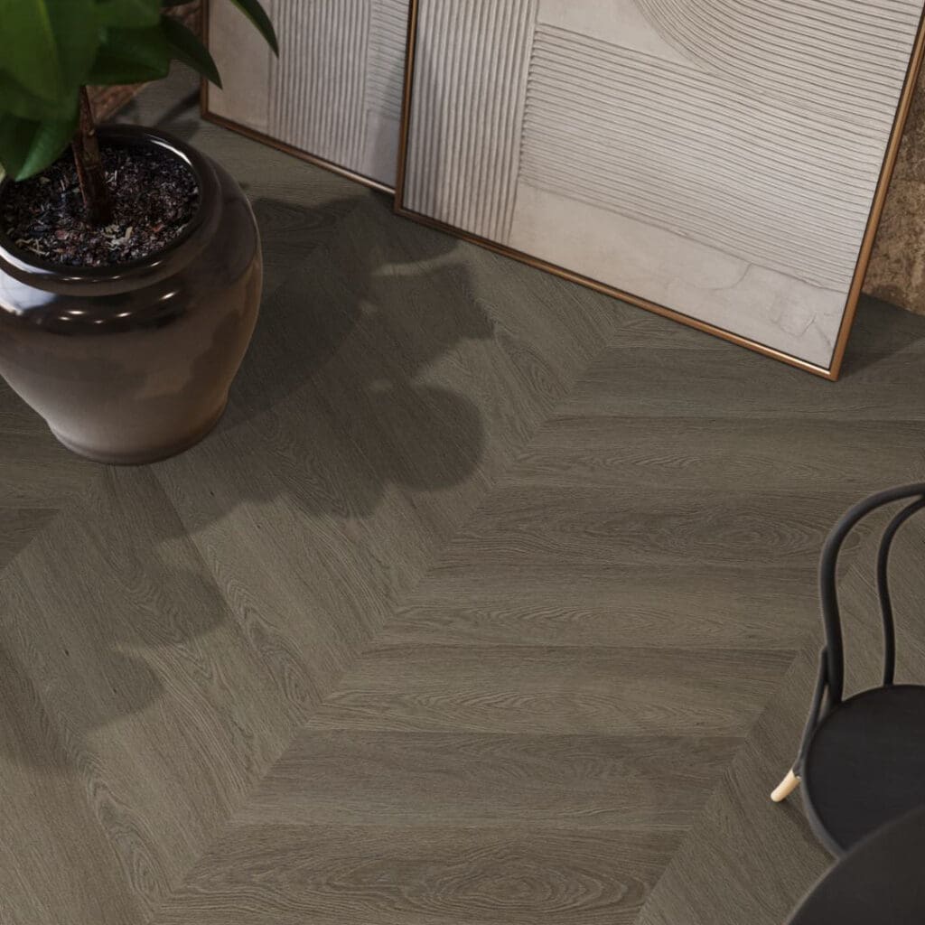YUP Fulham chevron dryback brown