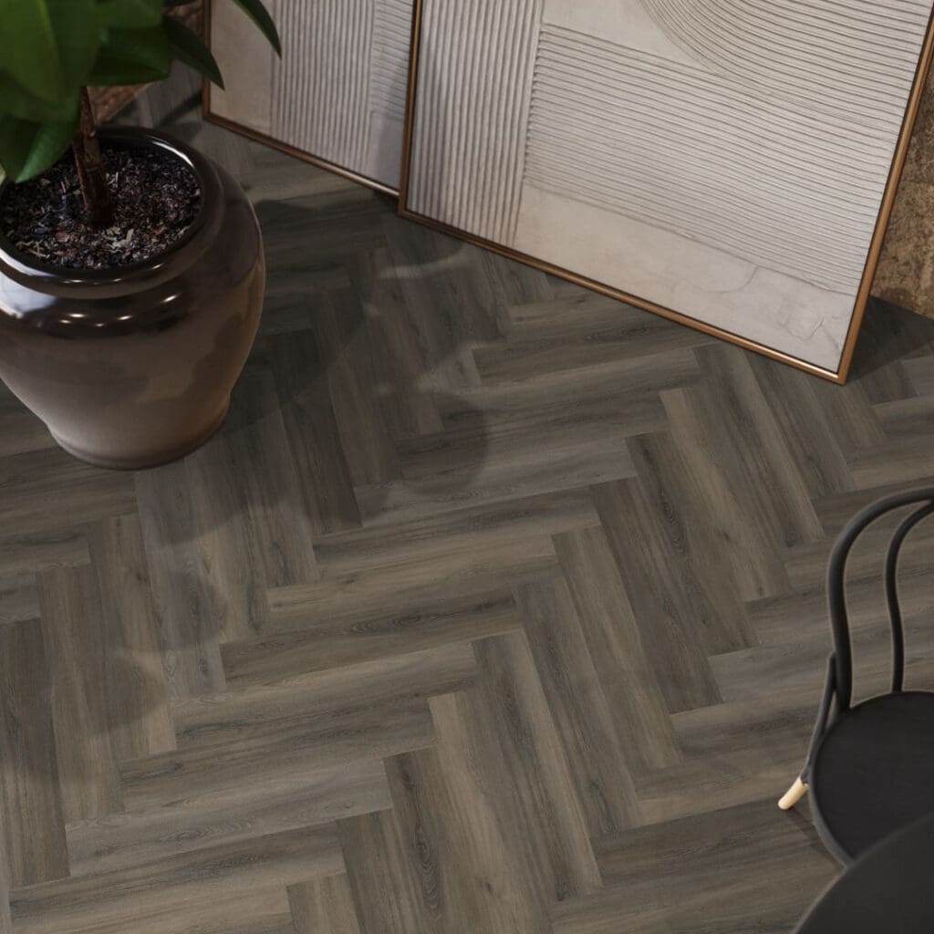 YUP Herringbone dryback dark grey