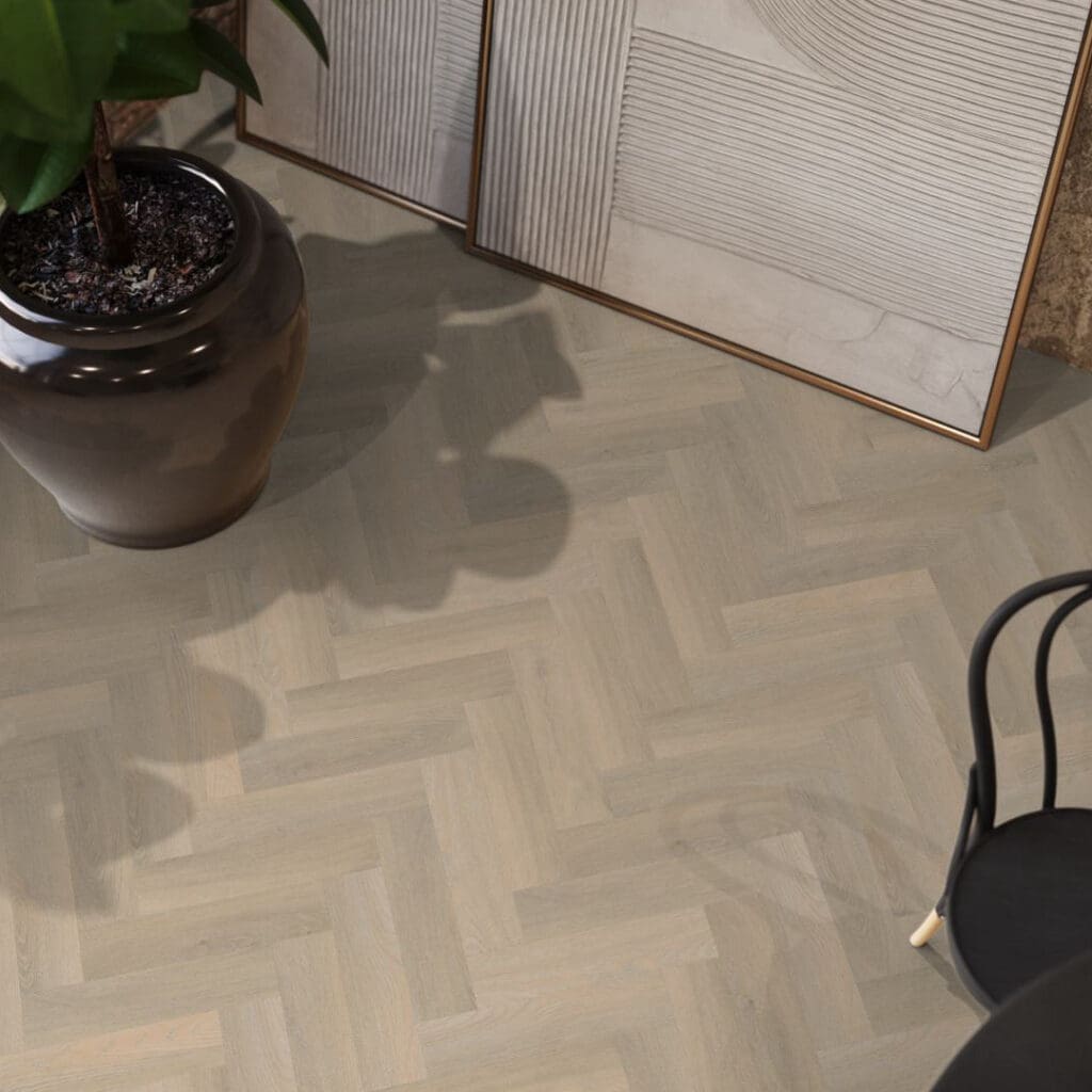 YUP Herringbone dryback small beige
