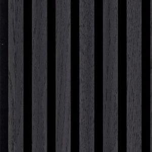 Silentlines lattenwand zwart eiken