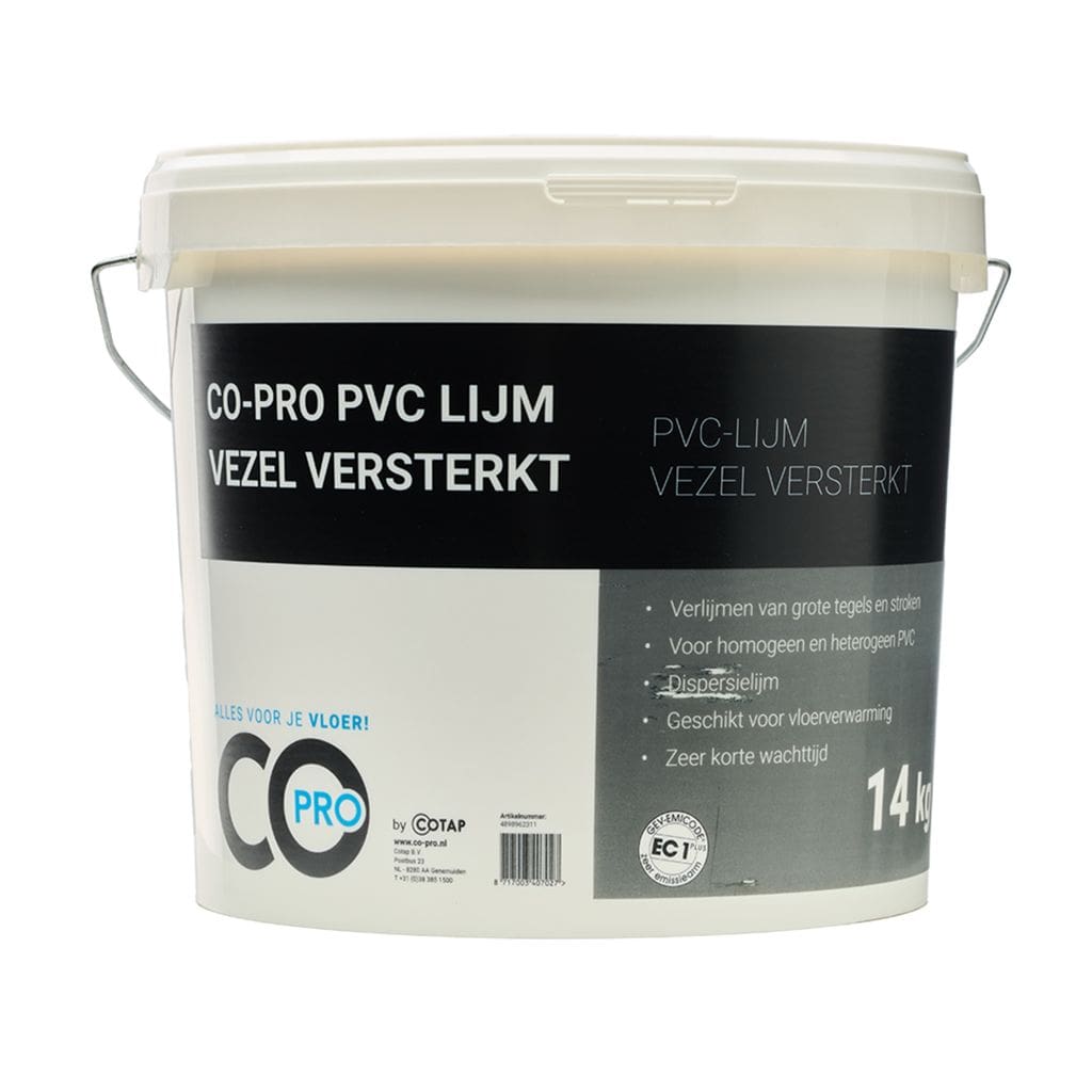 Co-pro pvc-lijm vezel versterkt