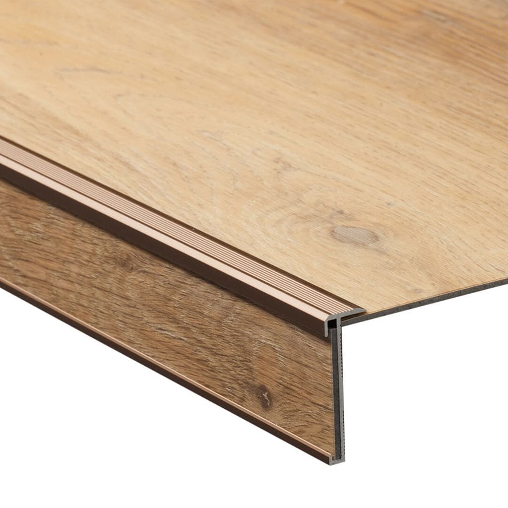 Co-pro trapprofielset pvc brons 4x130cm.