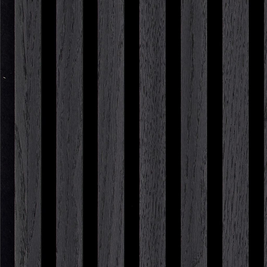 Silentlines lattenwand zwart eiken