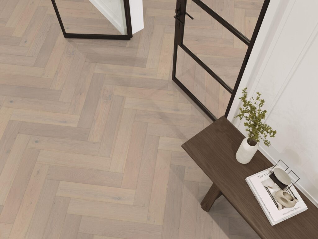 Beverly Hills visgraat rustiek wit 4102