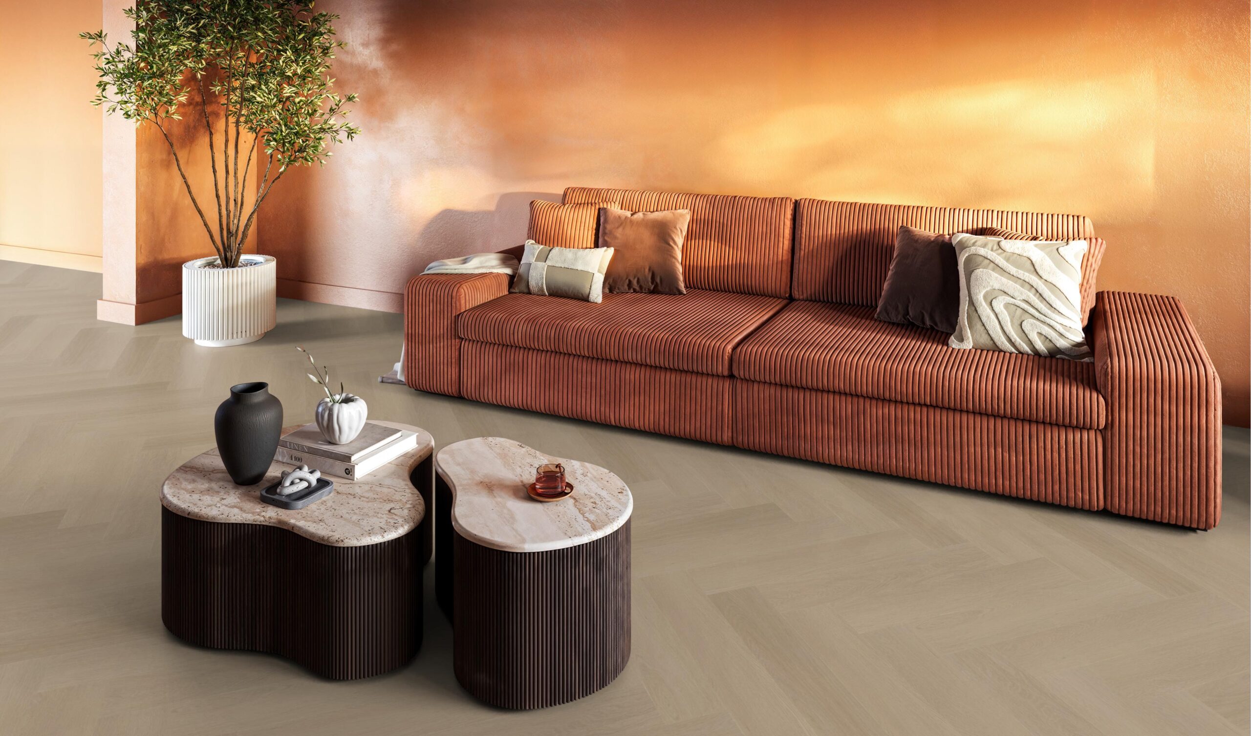 YUP Fulham herringbone dryback smoky