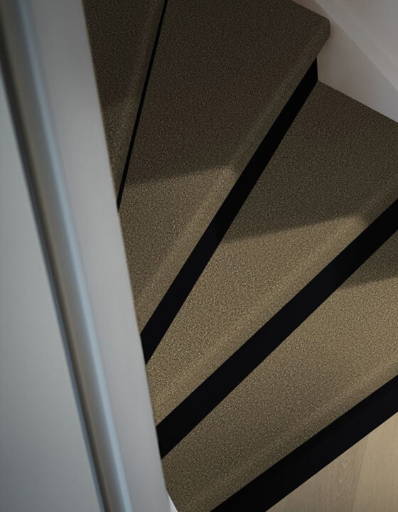 Trapbekleding hoogpolig tapijt