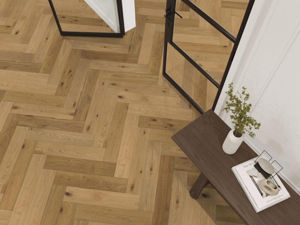 Beverly Hills visgraat rustiek dubbel gerookt naturel 4103