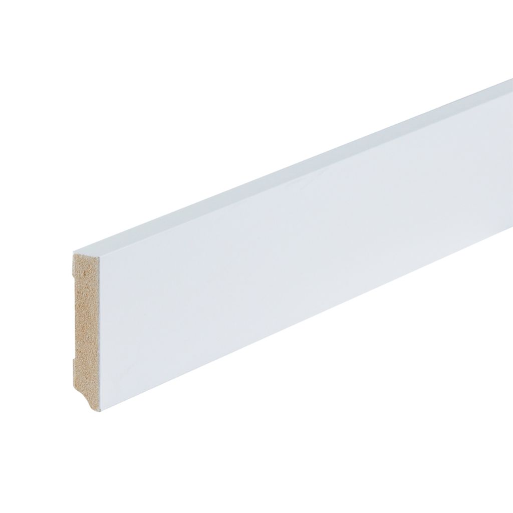 Co-pro gelakte plint amsterdam wit RAL 9016 70x15