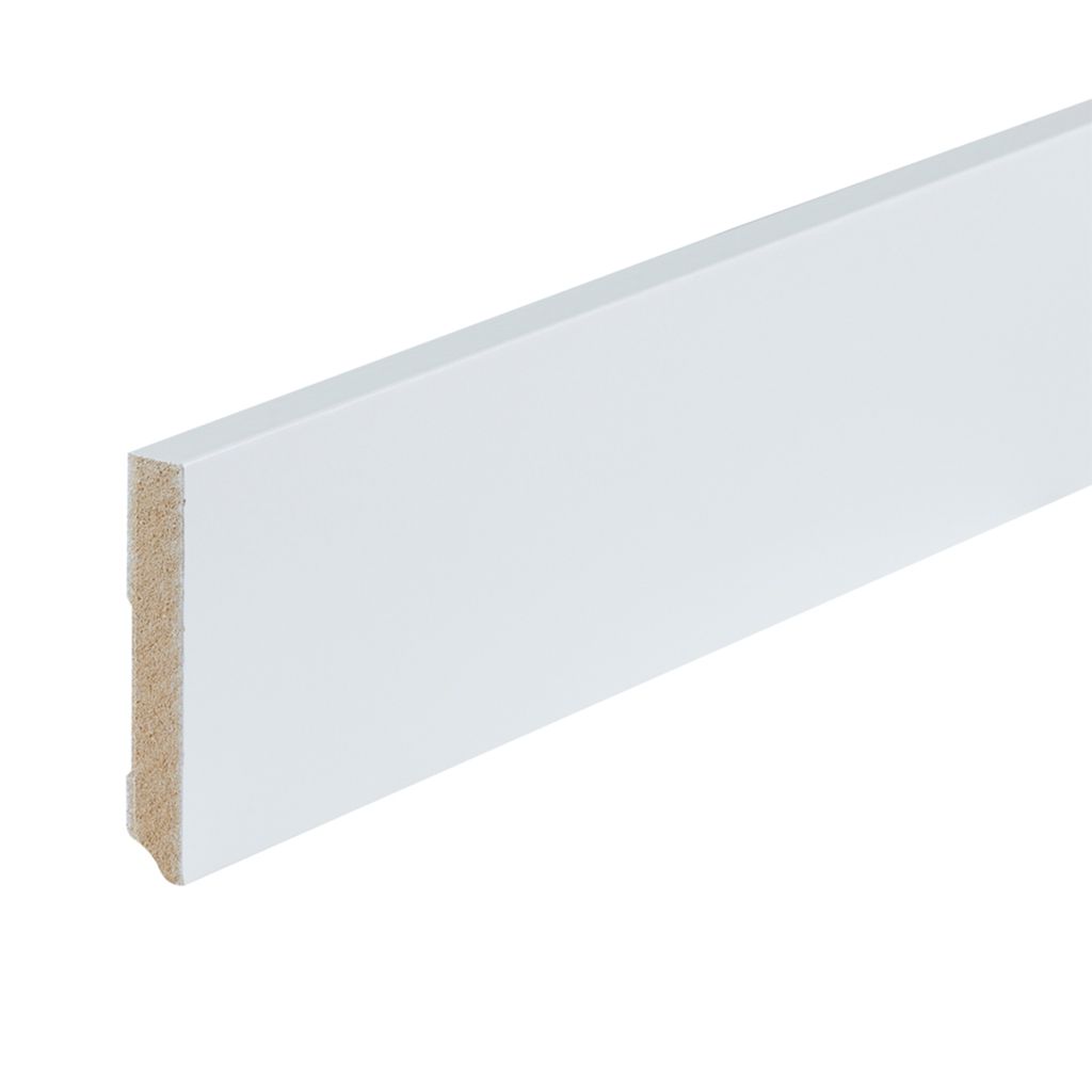 Co-pro gelakte plint amsterdam wit RAL 9010 90x15