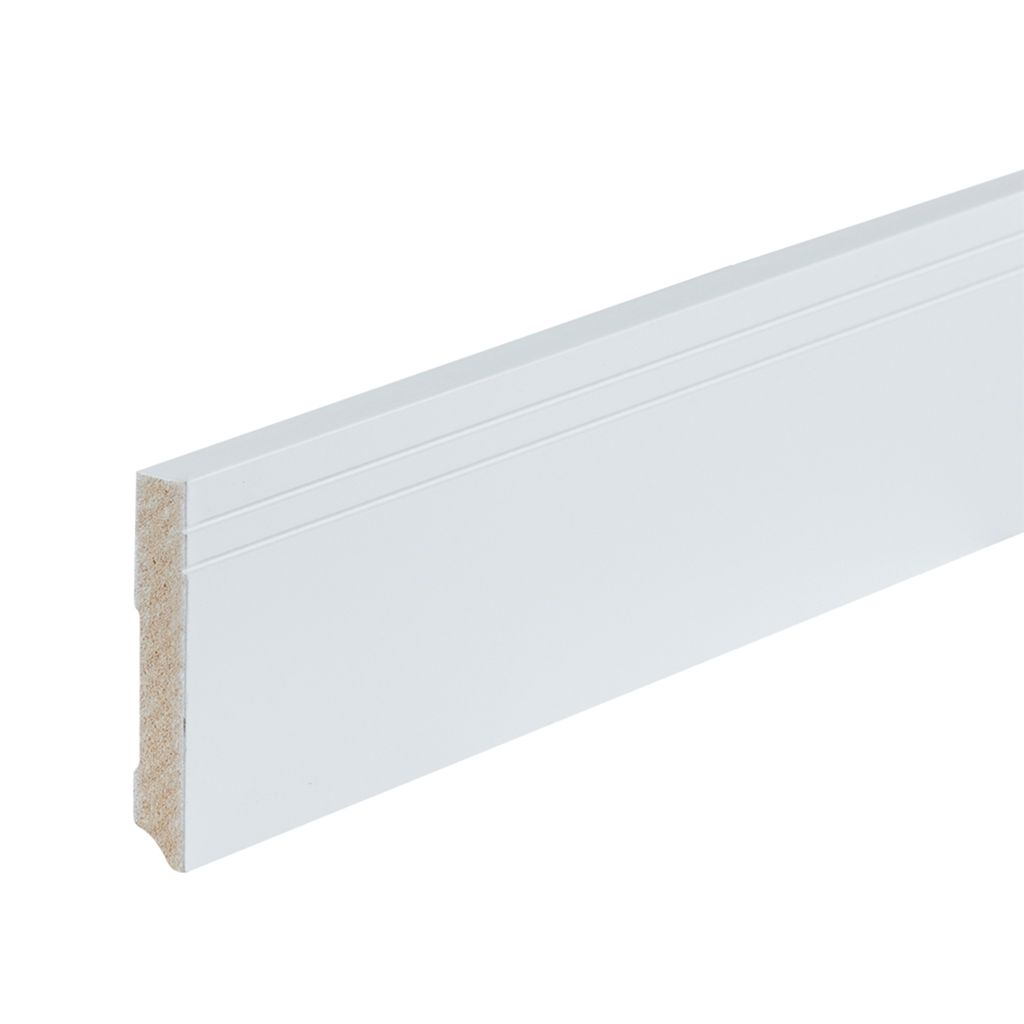 Co-pro gelakte plint milaan wit RAL 9010 90×15