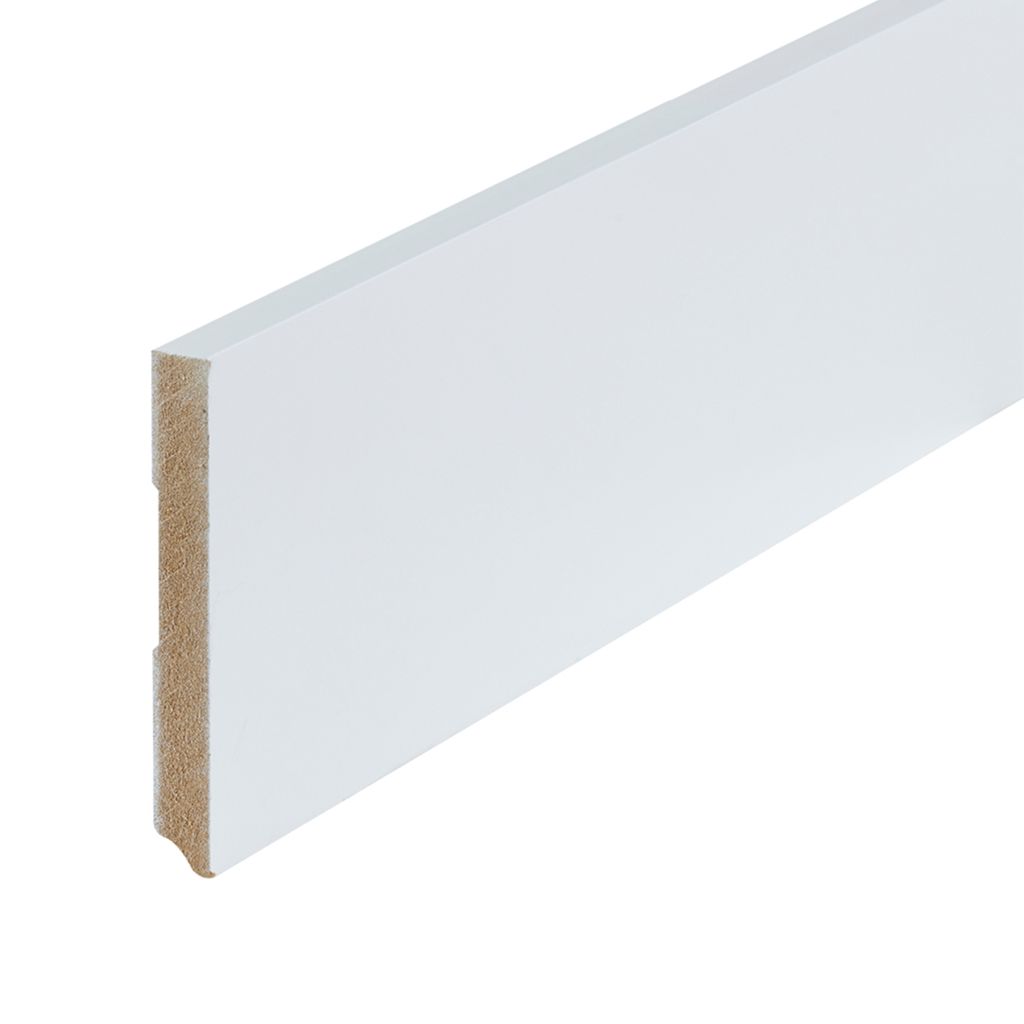 Co-pro gelakte plint amsterdam wit RAL 9010 120x15