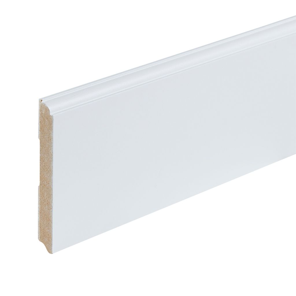 Co-pro gelakte plint praag wit RAL 9010 120x15