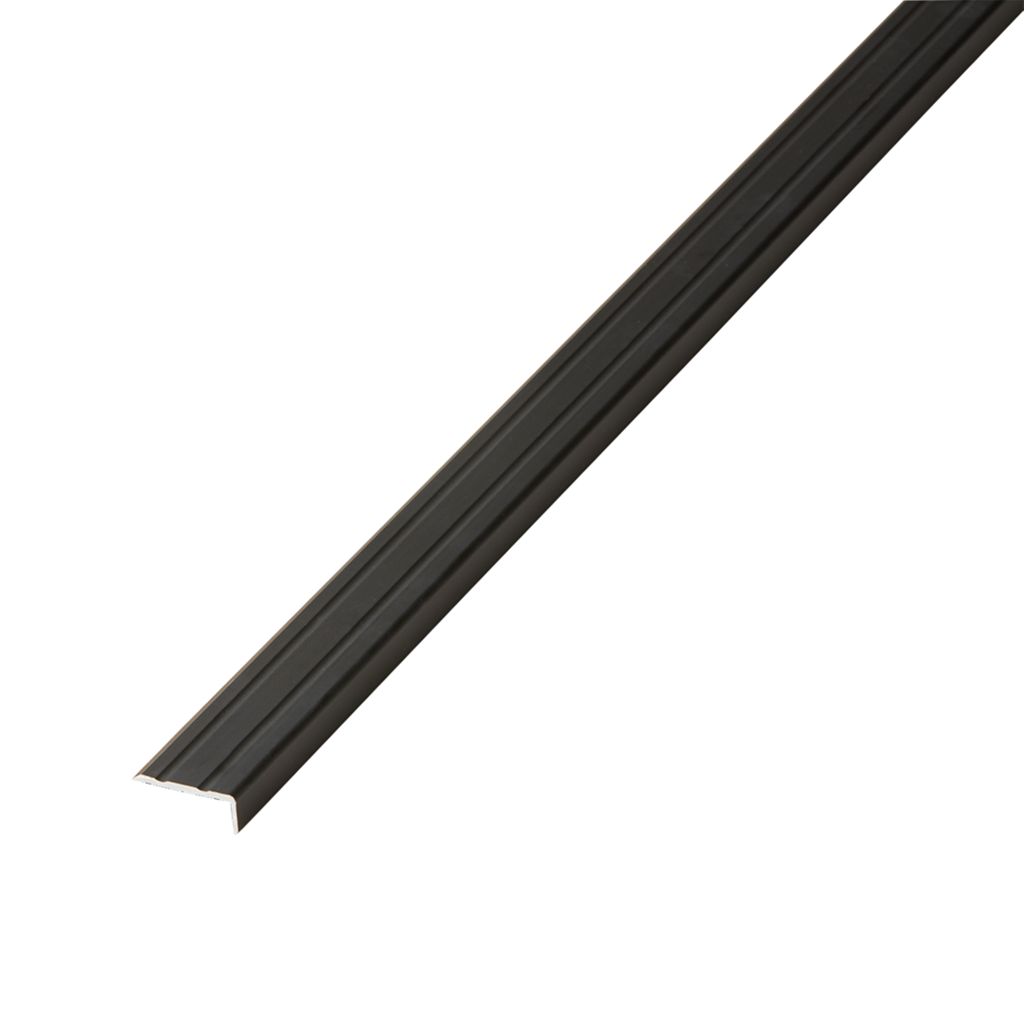 Co-pro hoekprofiel zelfklevend 10mm antraciet/zwart