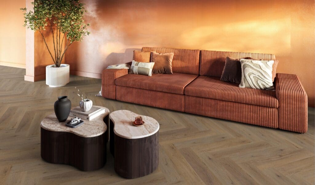 YUP Leyton herringbone dryback smoky