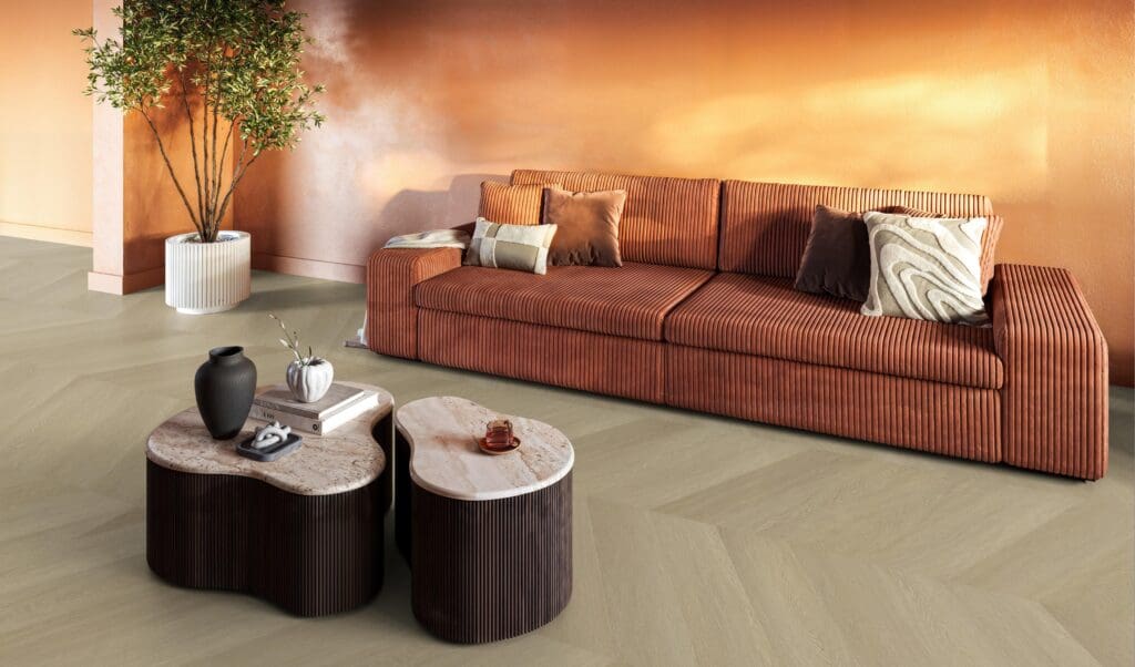 YUP Fulham chevron dryback natural oak