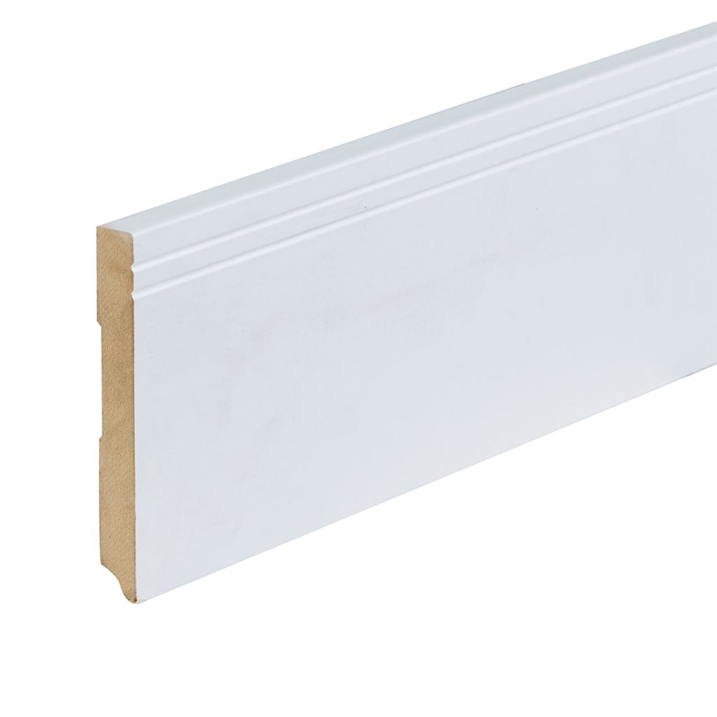 Co-pro folieplint milaan wit 120x15